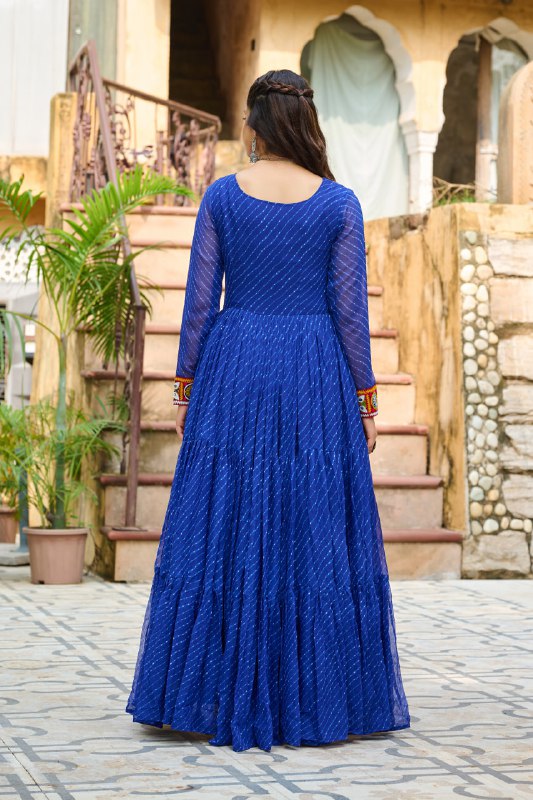 Garba Glow Multicolor Navratri Gown