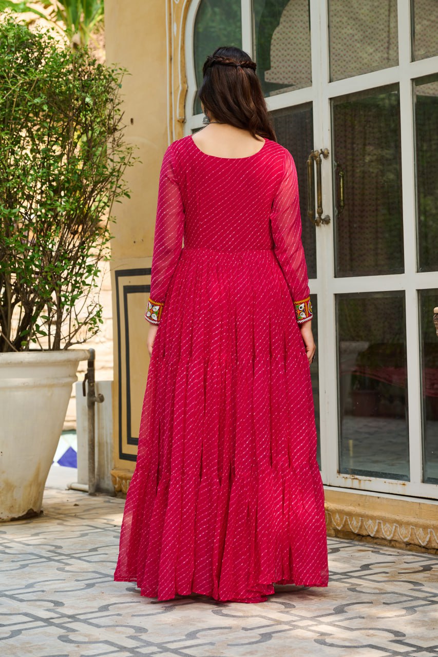 Garba Glow Multicolor Navratri Gown