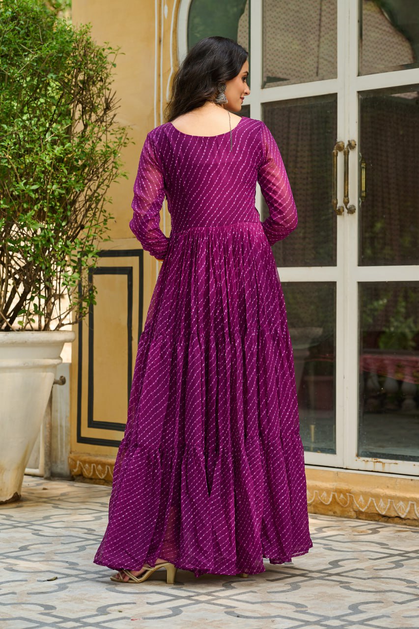 Garba Glow Multicolor Navratri Gown