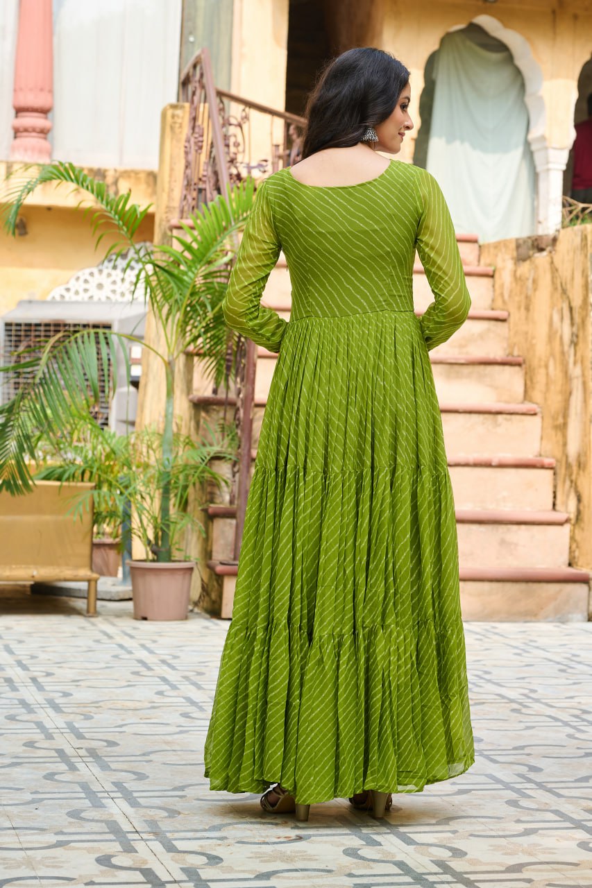 Garba Glow Multicolor Navratri Gown