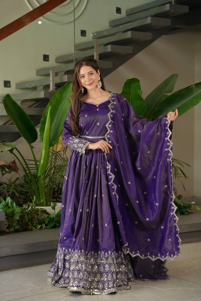 Manvi Blush Elegance Anarkali Set