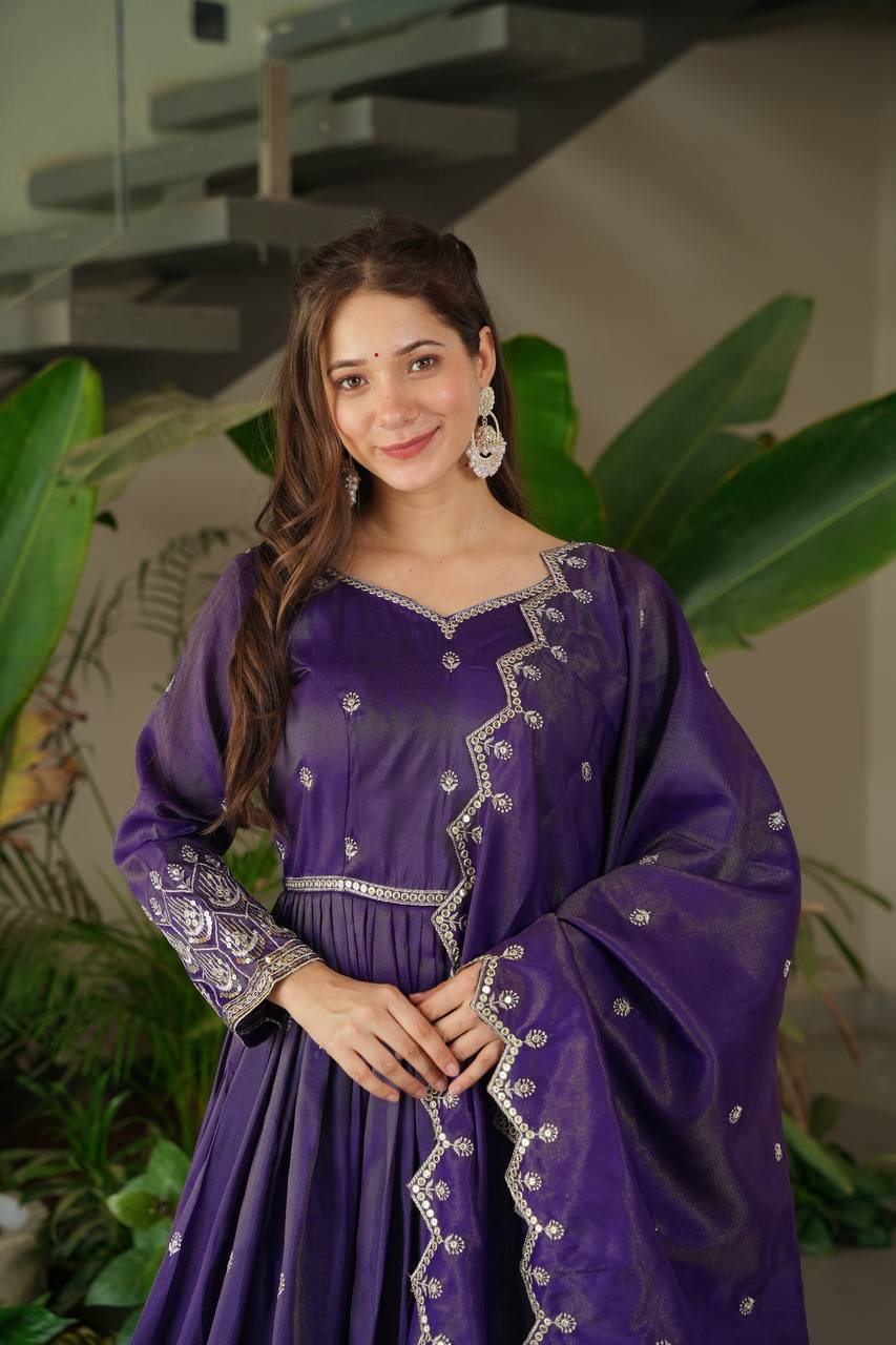 Manvi Blush Elegance Anarkali Set