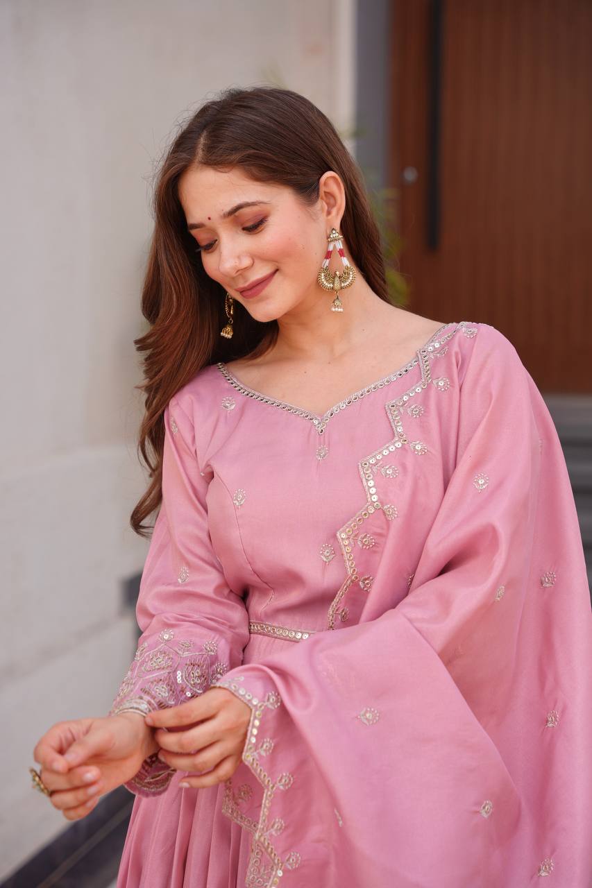Manvi Blush Elegance Anarkali Set