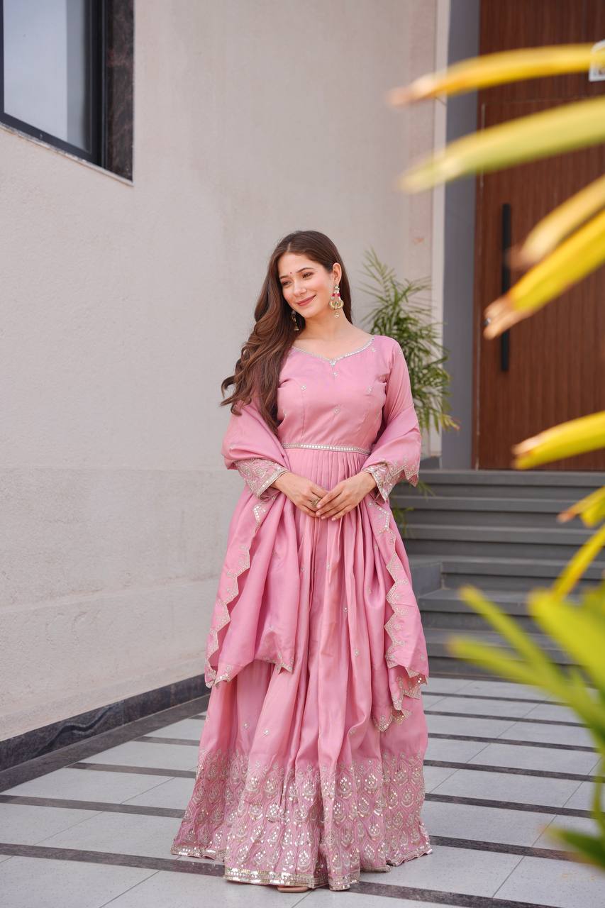 Manvi Blush Elegance Anarkali Set