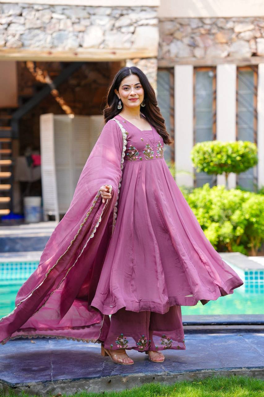Gulaabi Glint Pink Kurta Set