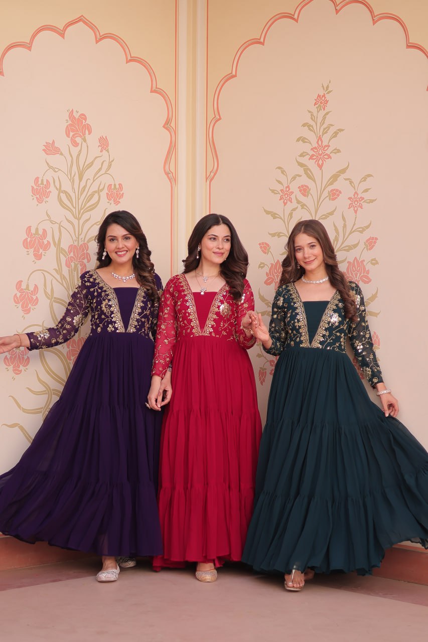Aarohi’s Royal Elegance Gown Set