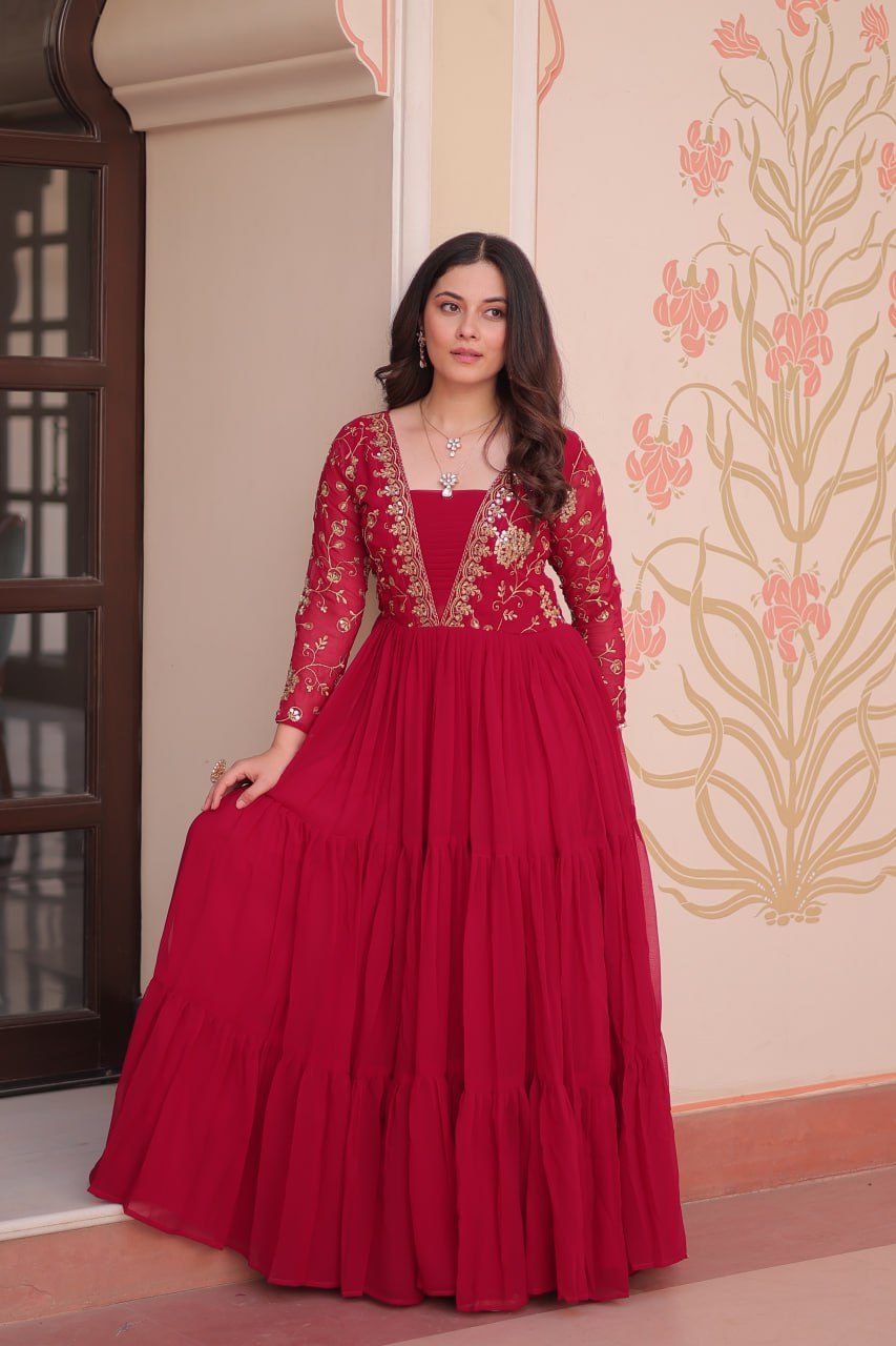 Aarohi’s Royal Elegance Gown Set