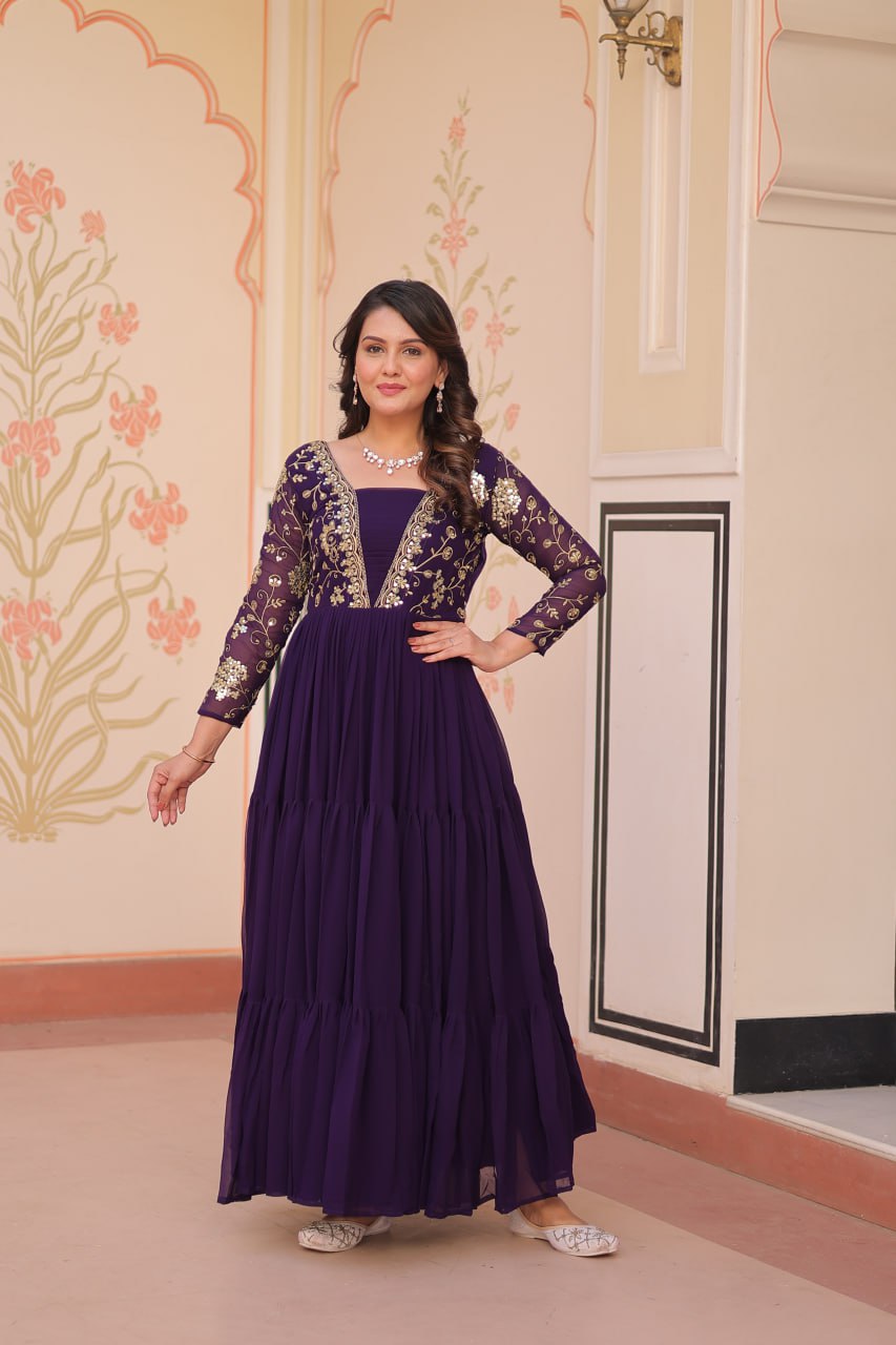 Aarohi’s Royal Elegance Gown Set
