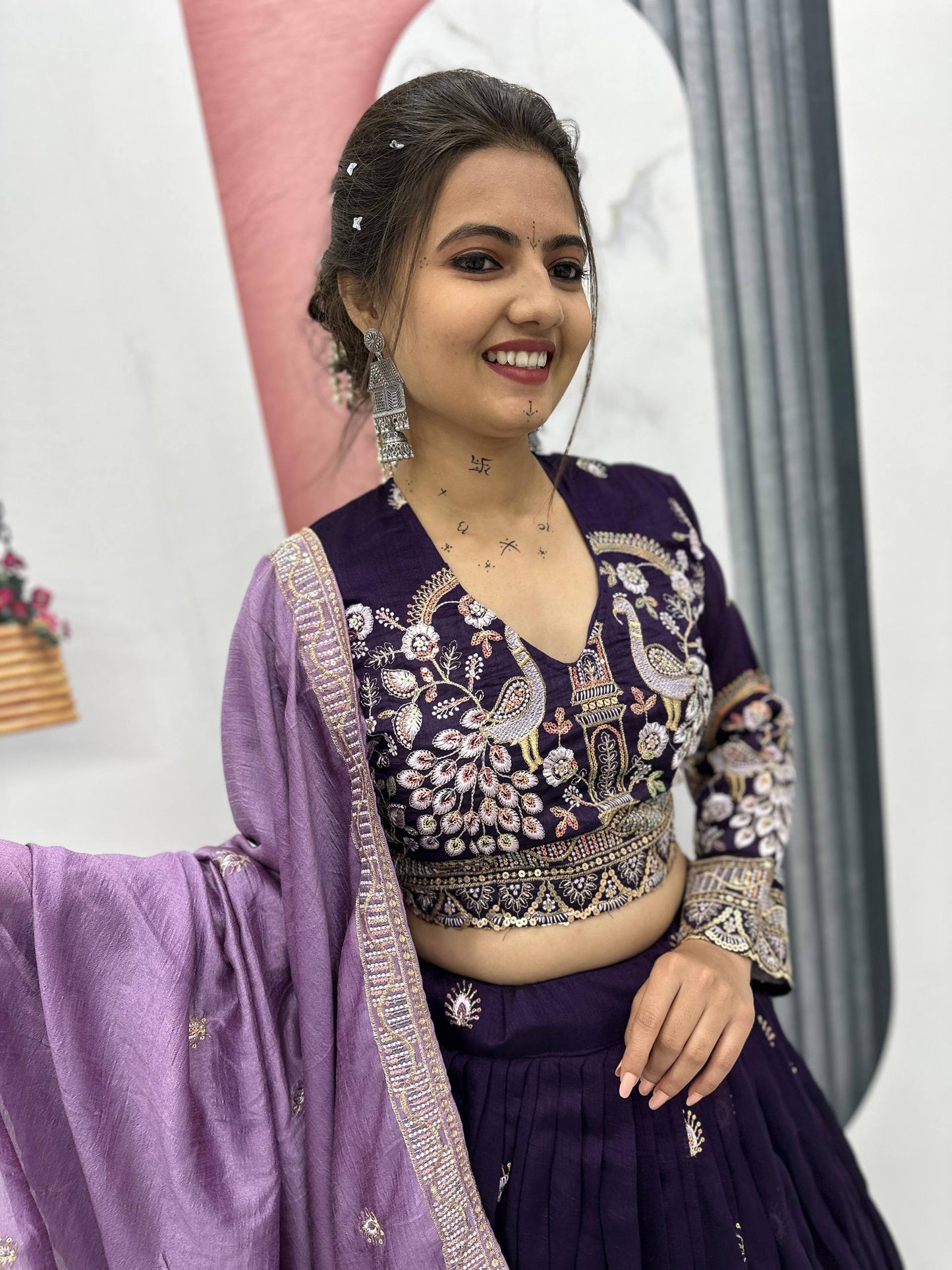 Ira’s Peacock Pride Ethnic Elegance Lehenga Set