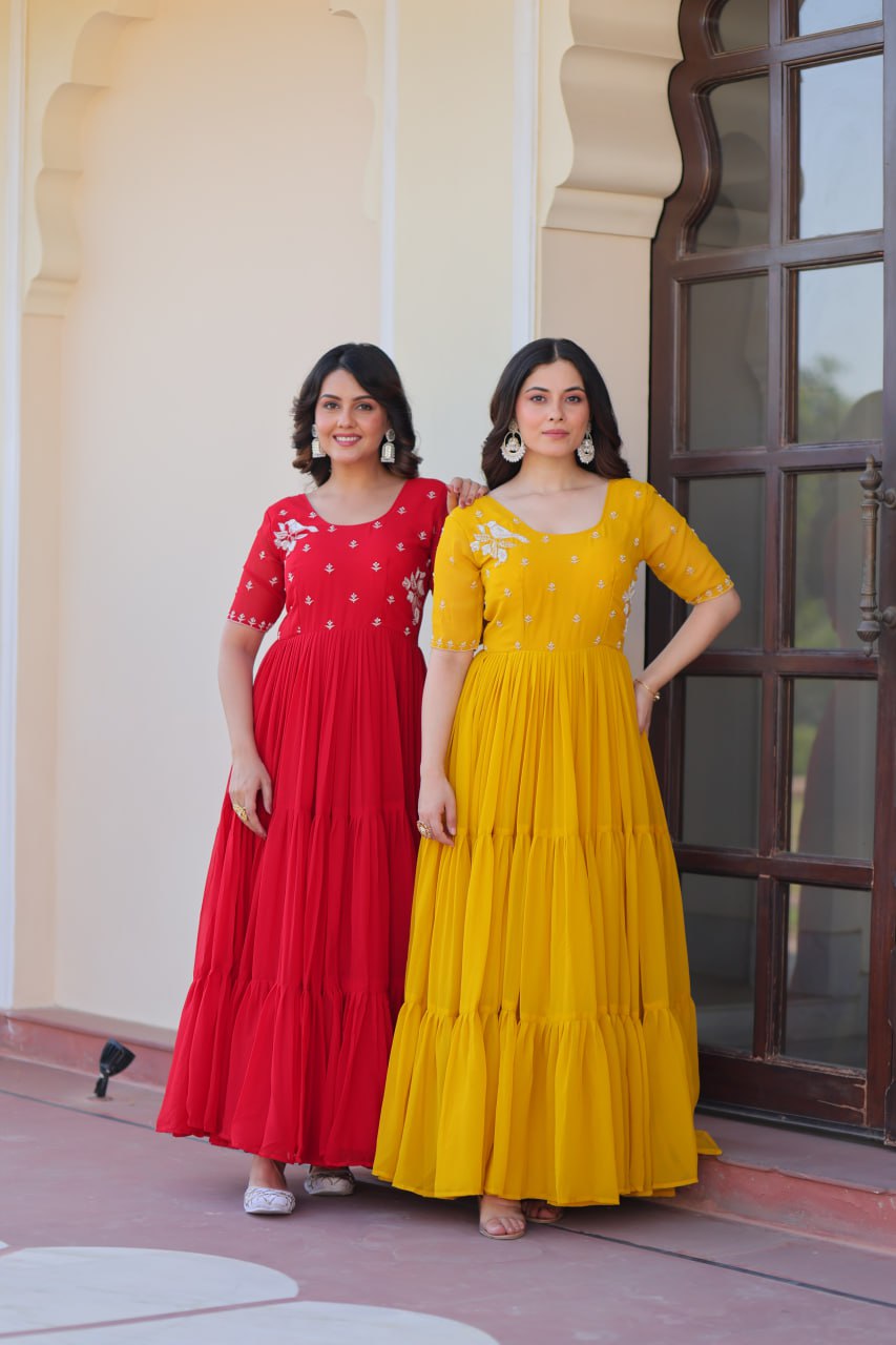 Ira Festive Flare Twin Gown Set