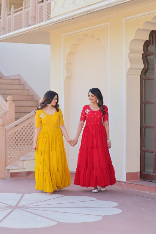 Ira Festive Flare Twin Gown Set
