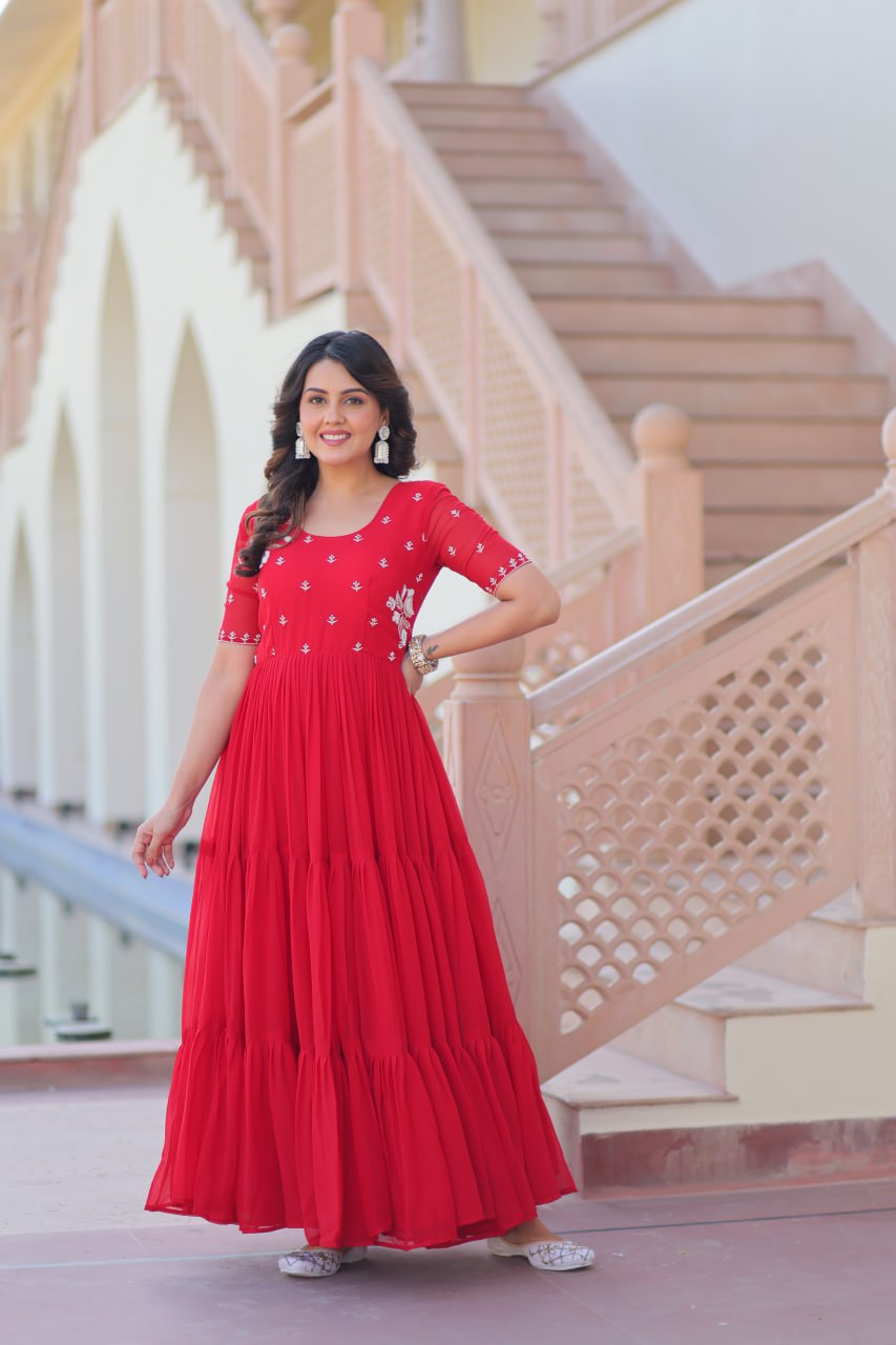Ira Festive Flare Twin Gown Set