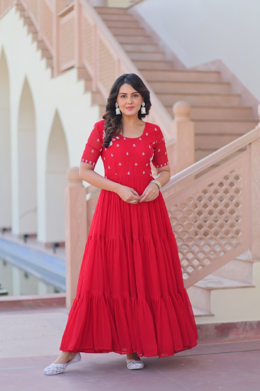 Ira Festive Flare Twin Gown Set