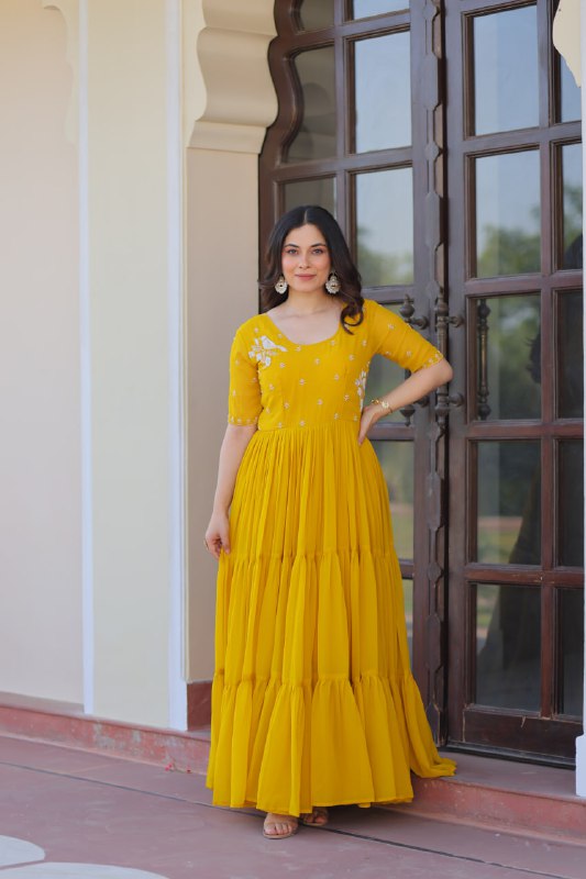 Ira Festive Flare Twin Gown Set