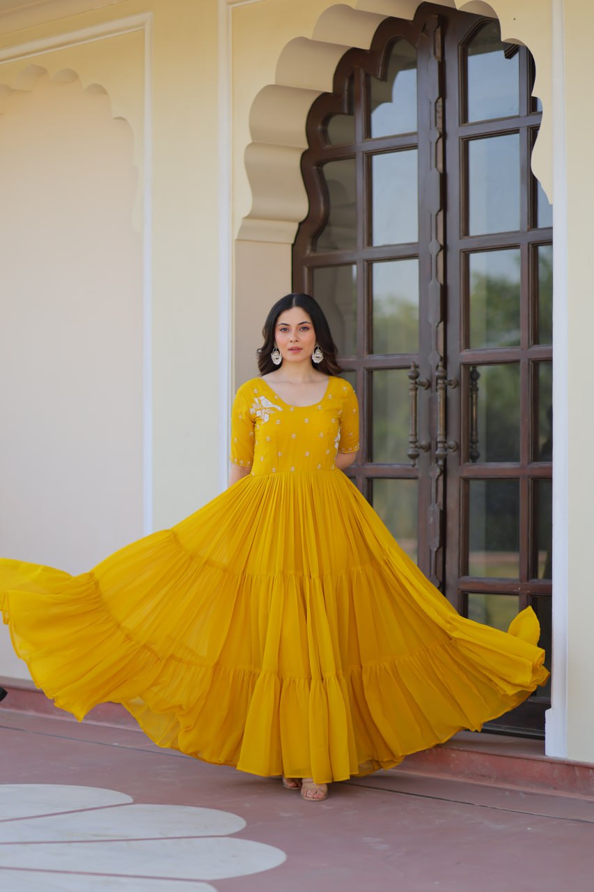 Ira Festive Flare Twin Gown Set