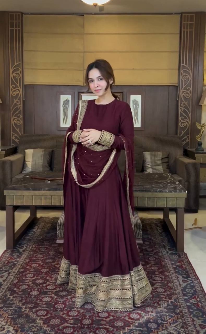 Inaaya Festive Bloom Designer Anarkali Suit