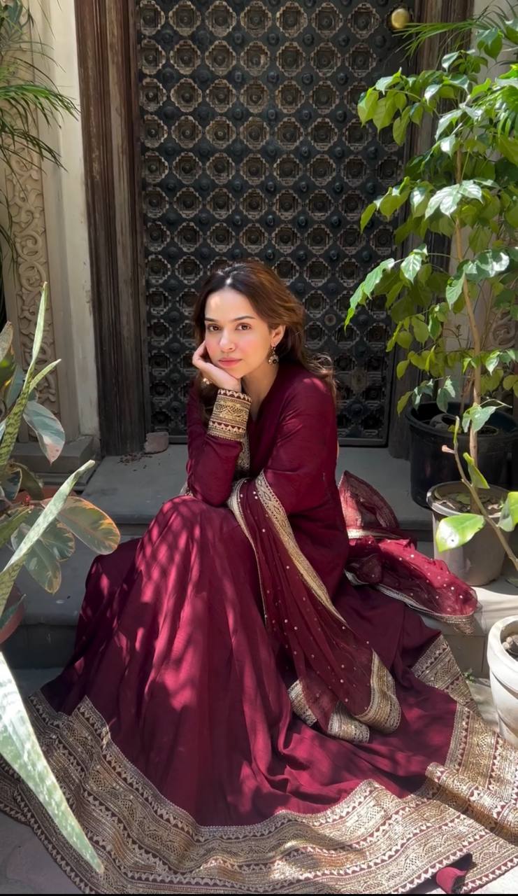 Inaaya Festive Bloom Designer Anarkali Suit