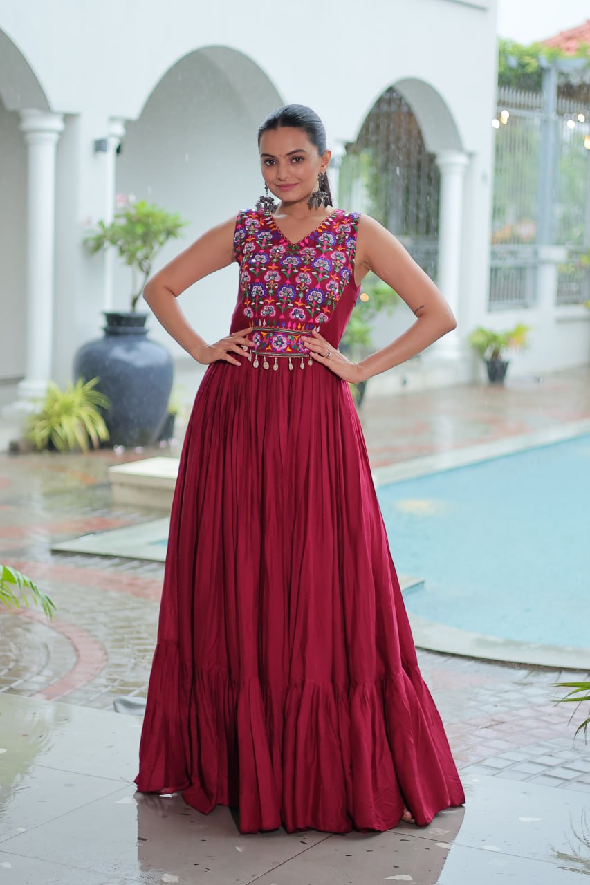 Aadhya Gota Glow Traditional Garba Gowns