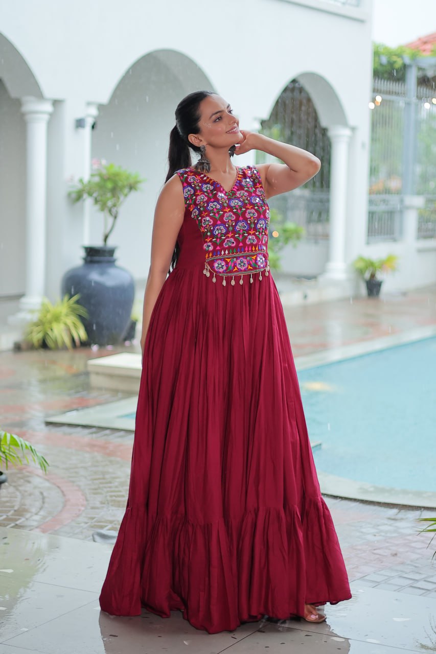 Aadhya Gota Glow Traditional Garba Gowns