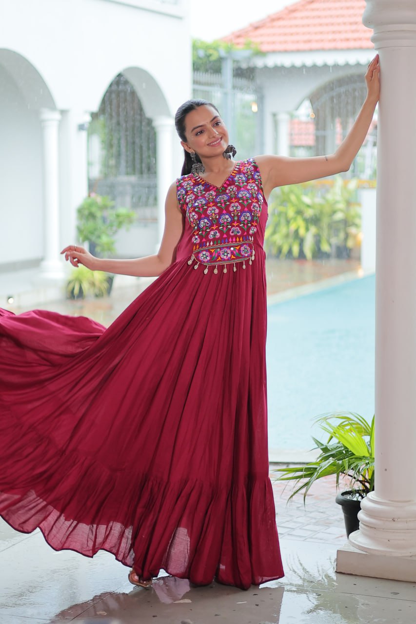 Aadhya Gota Glow Traditional Garba Gowns