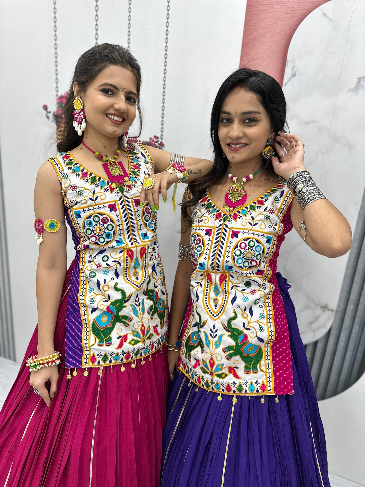 Tanirika Navratri Colourful Look Lehenga Set