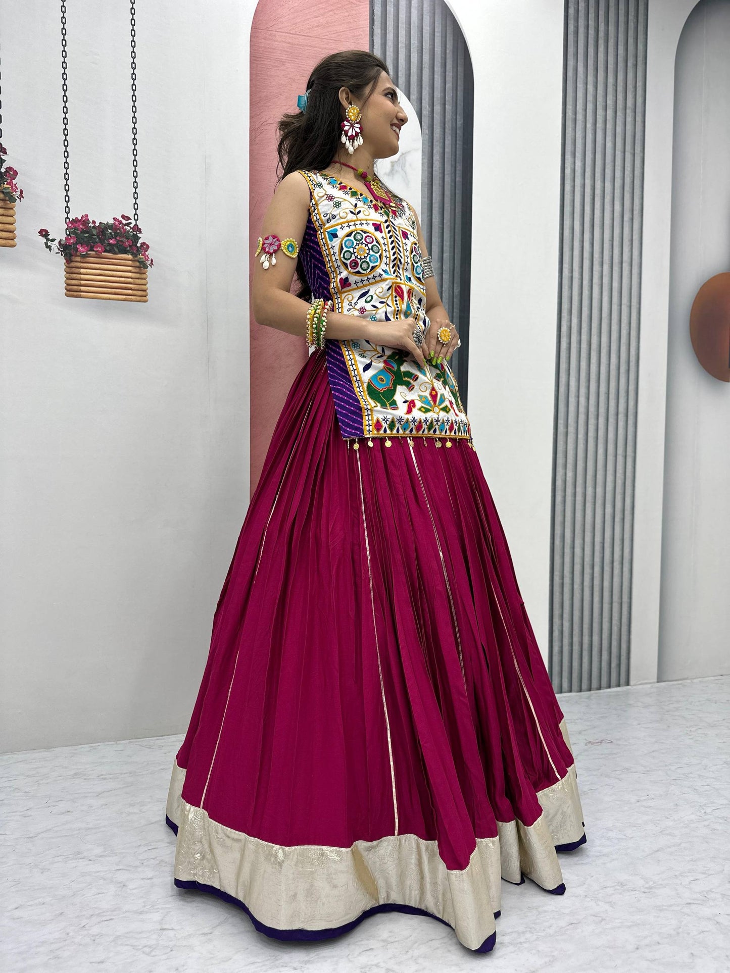 Tanirika Navratri Colourful Look Lehenga Set