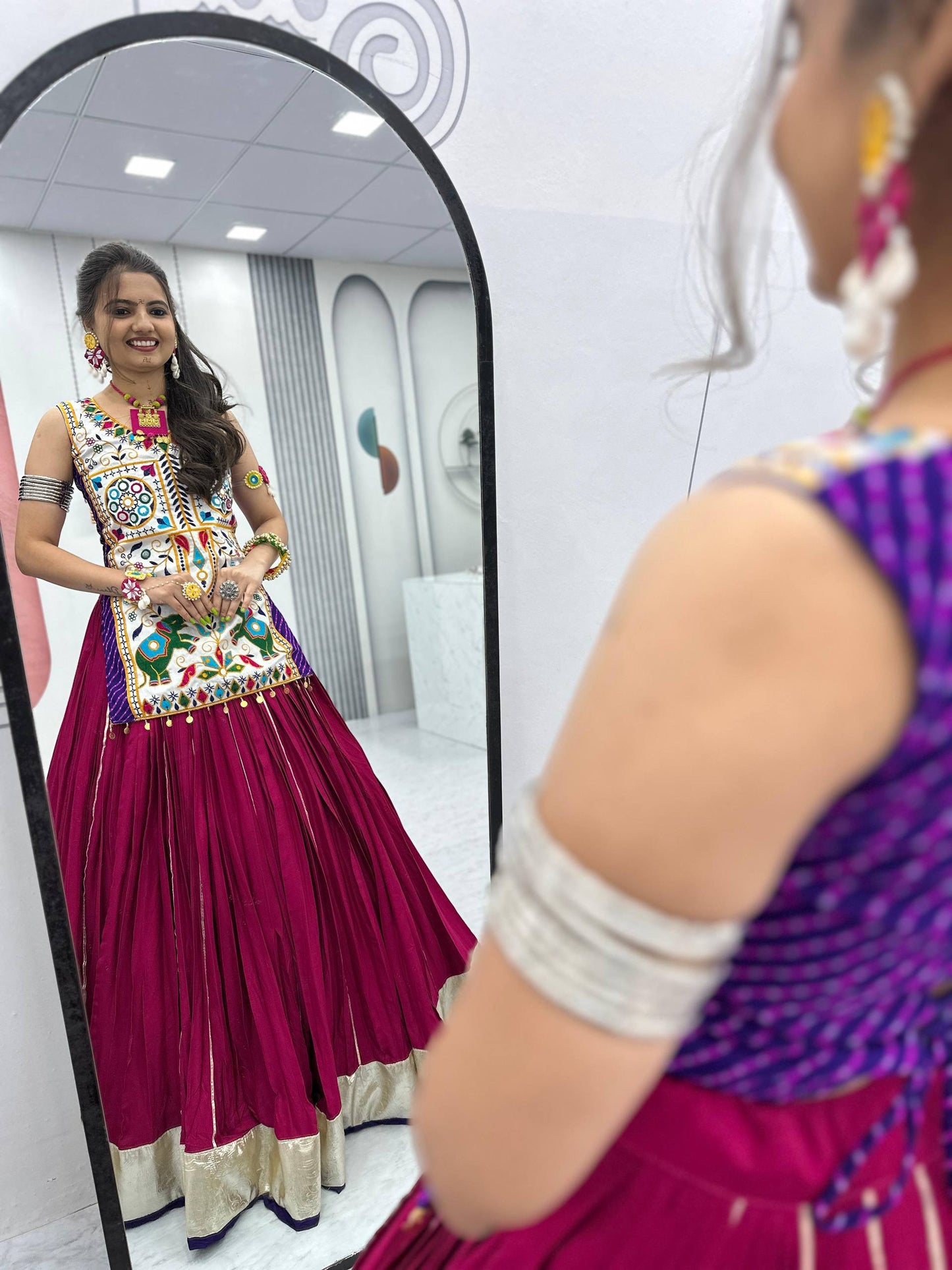 Tanirika Navratri Colourful Look Lehenga Set