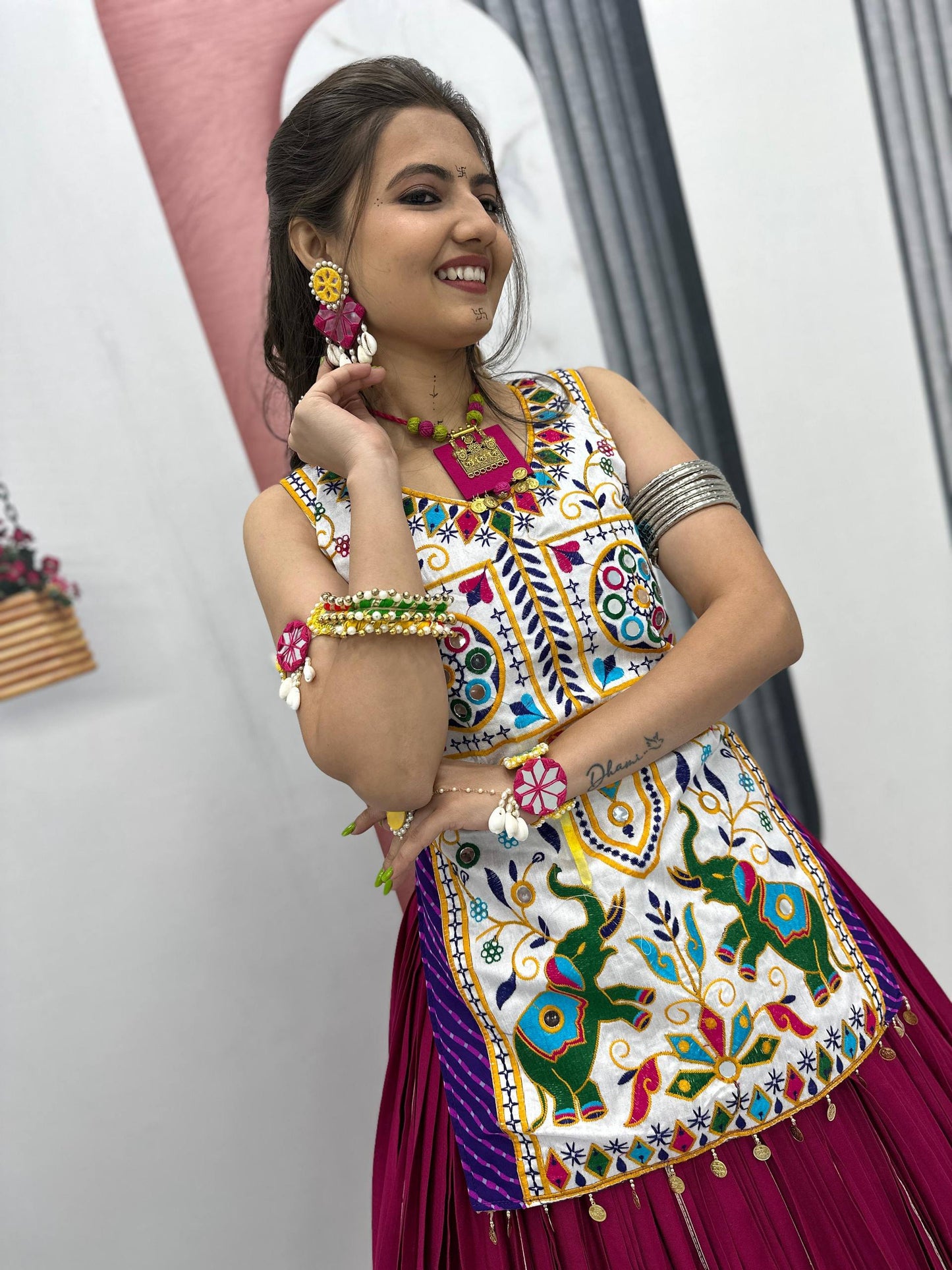 Tanirika Navratri Colourful Look Lehenga Set