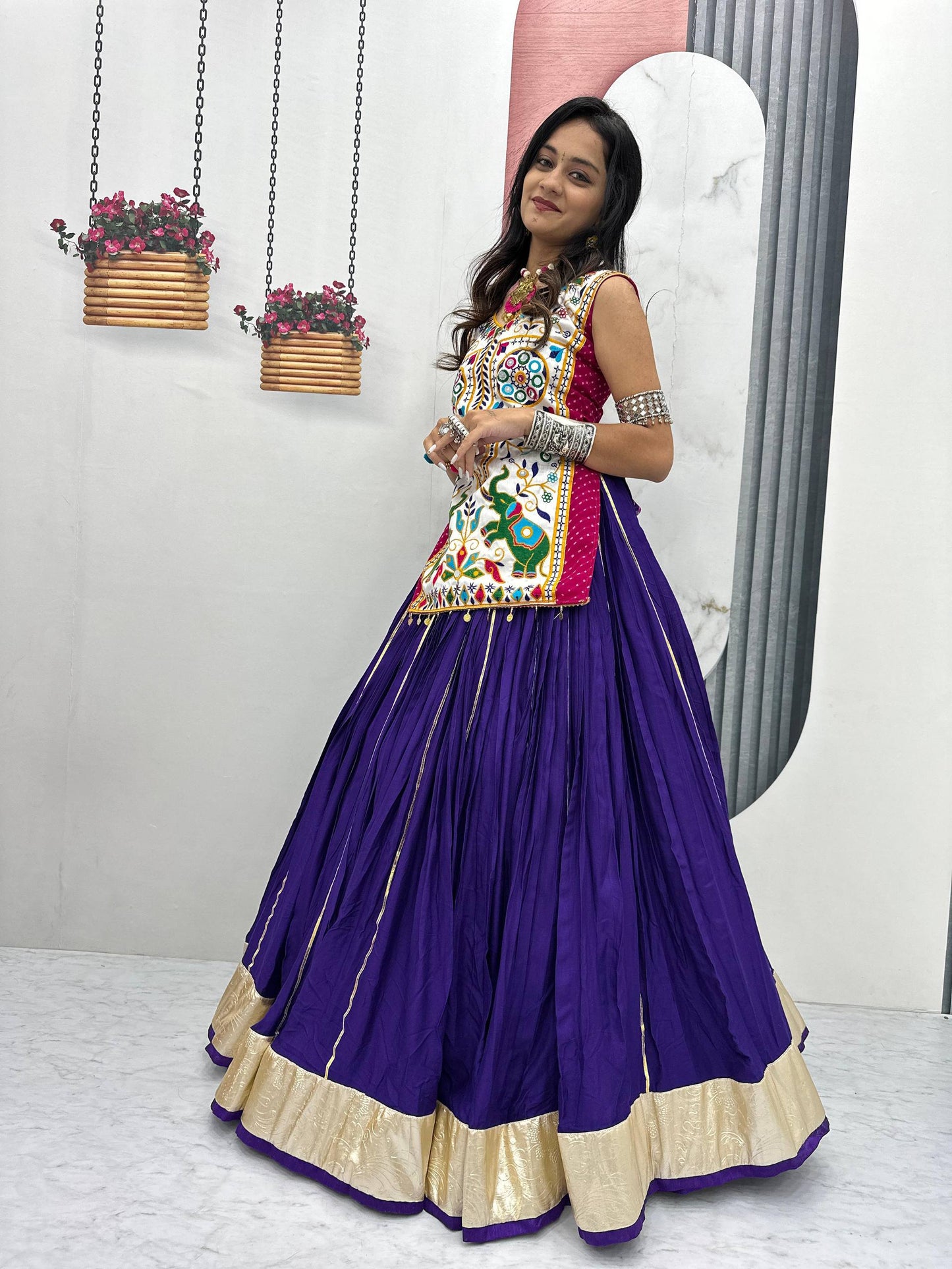 Tanirika Navratri Colourful Look Lehenga Set