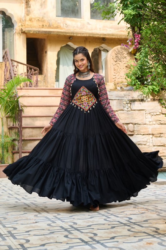 The Raas Queen Kutchi Gamth Work Magic Gown