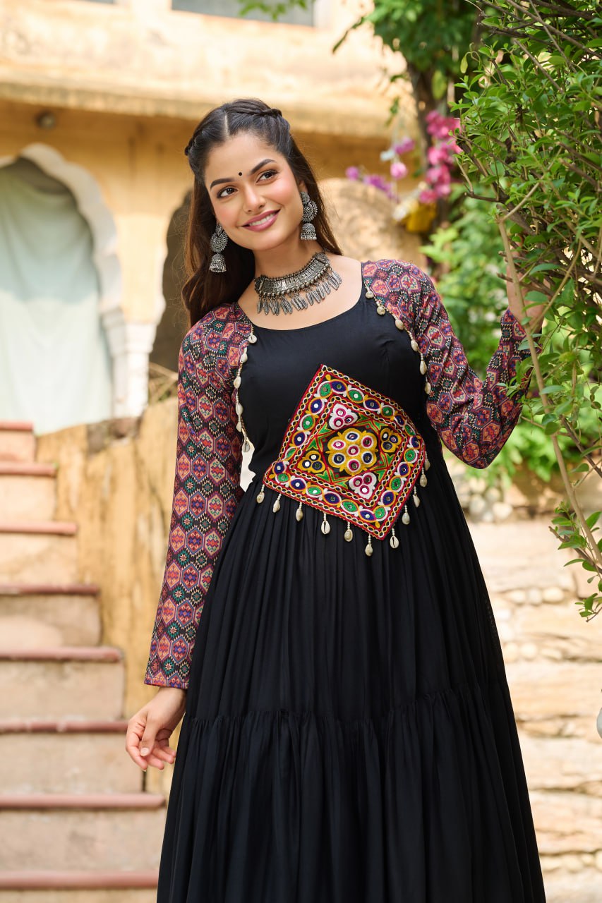 The Raas Queen Kutchi Gamth Work Magic Gown