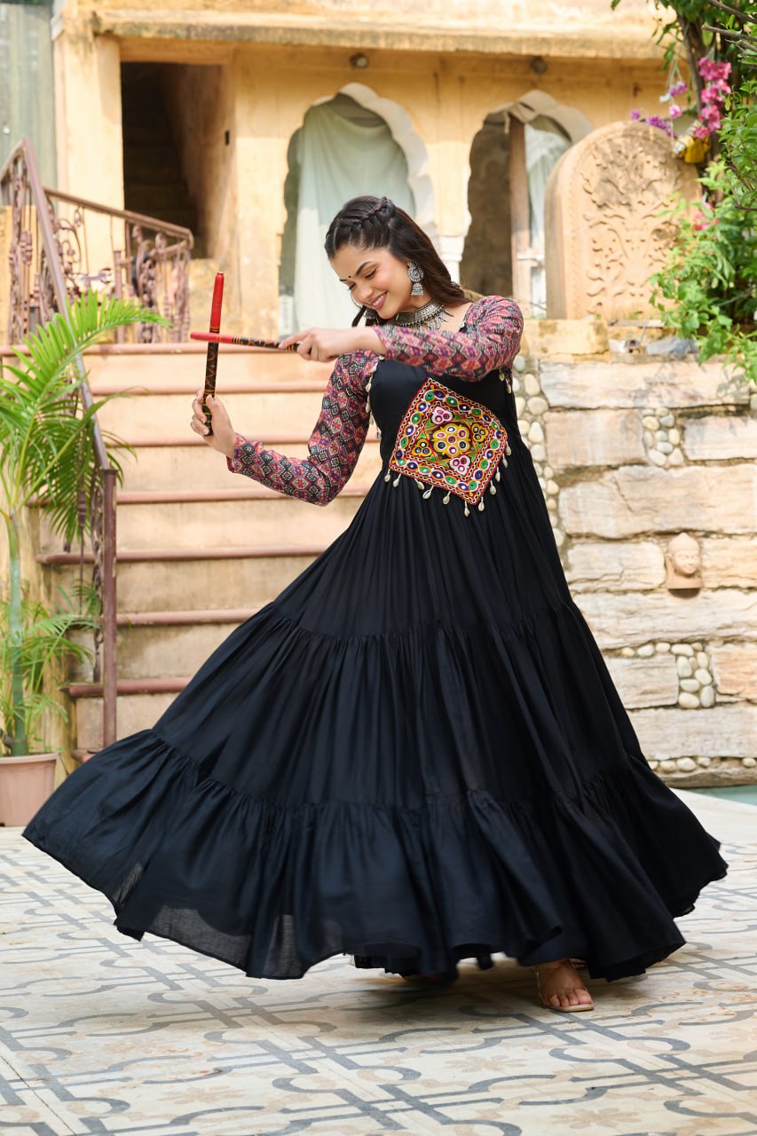 The Raas Queen Kutchi Gamth Work Magic Gown