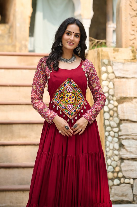 The Raas Queen Kutchi Gamth Work Magic Gown