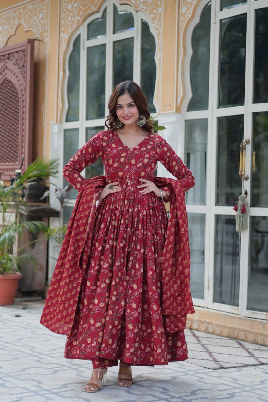 Basil Bloom Pure Cotton Suit Set