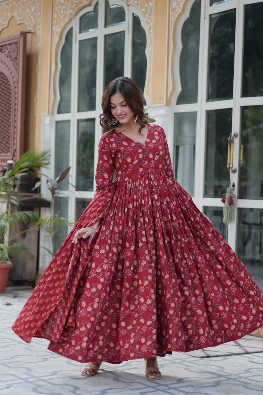 Basil Bloom Pure Cotton Suit Set