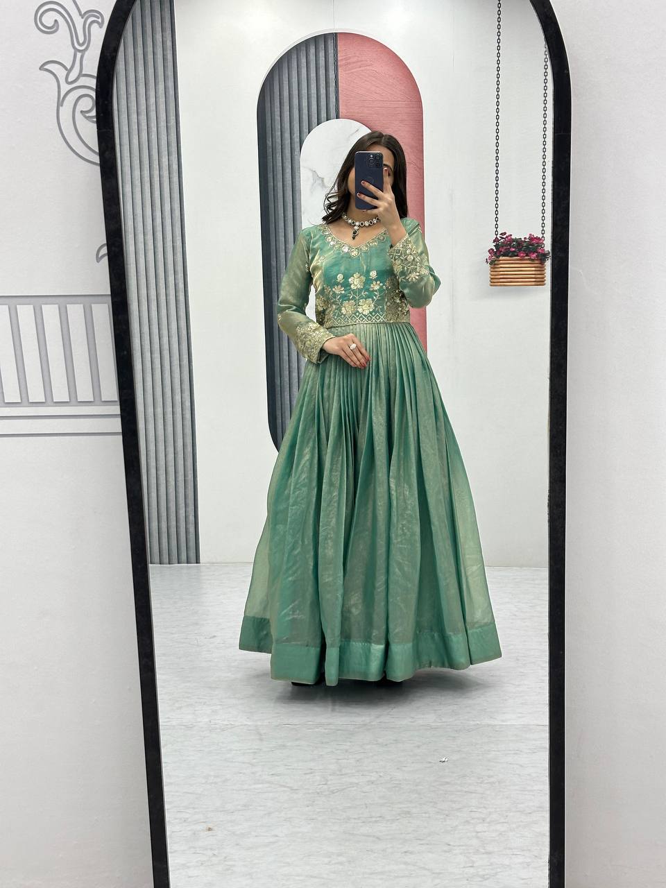 Zarya Graceful Fendy Silk Gown