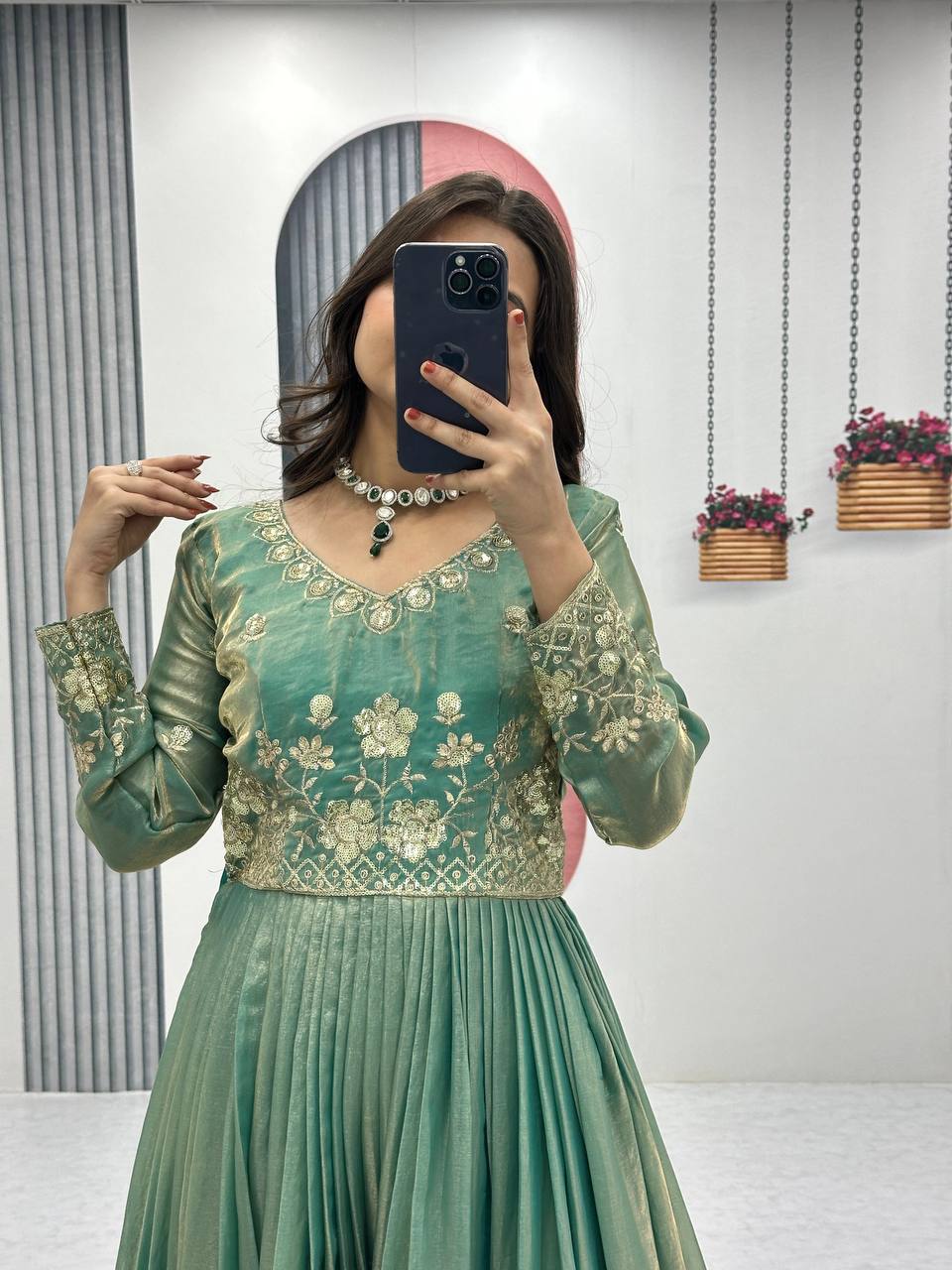 Zarya Graceful Fendy Silk Gown