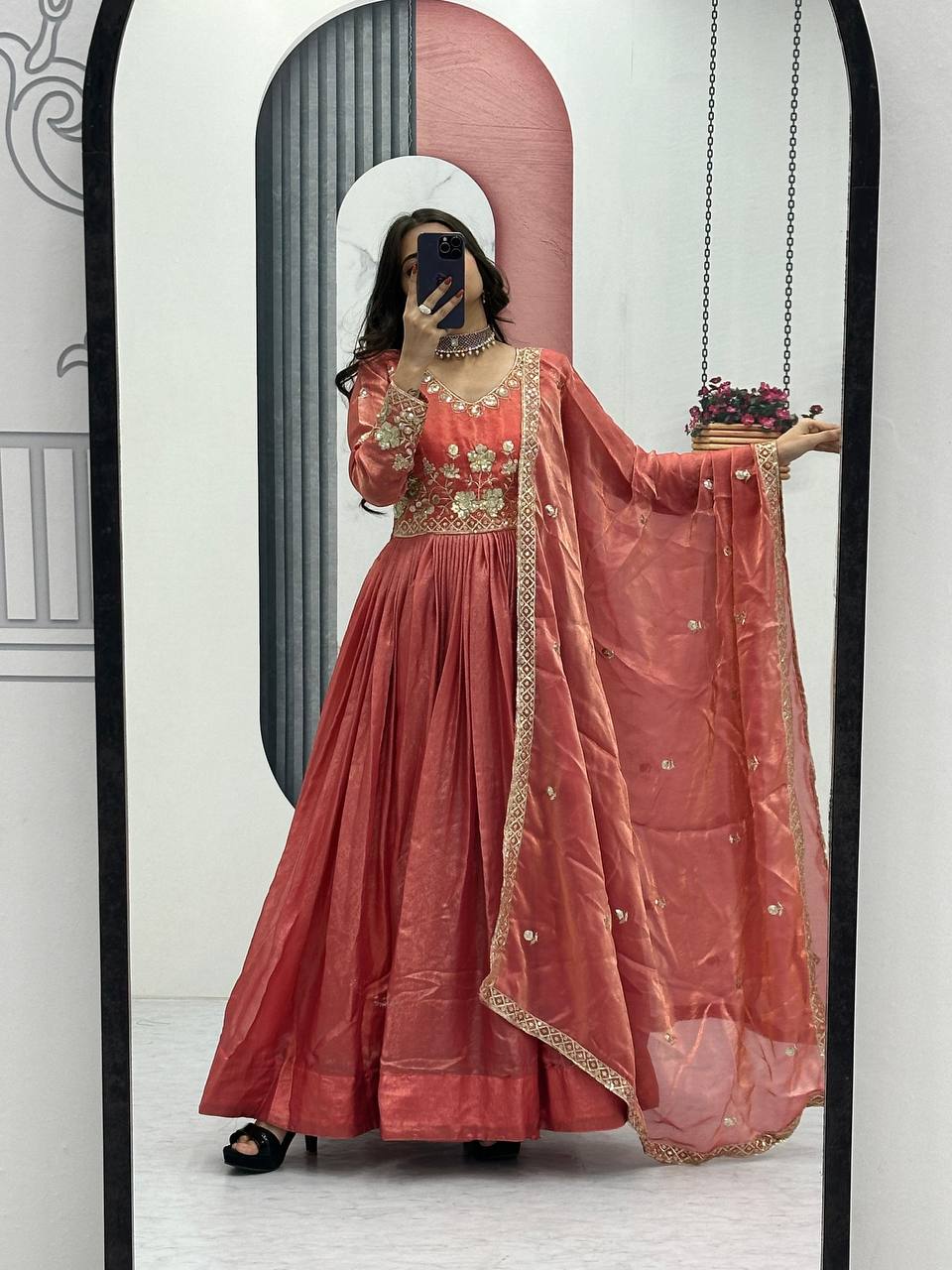 Zarya Graceful Fendy Silk Gown