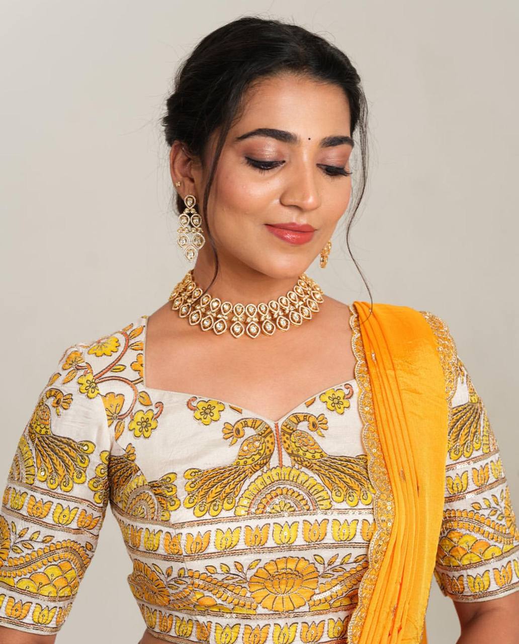 Kalamkari Chronicles Printed Lehenga Choli