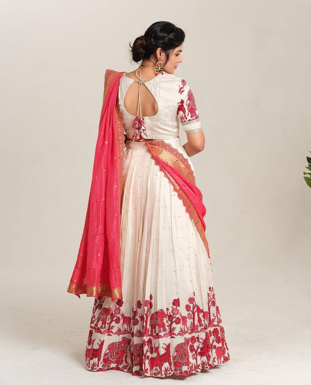 Kalamkari Chronicles Printed Lehenga Choli