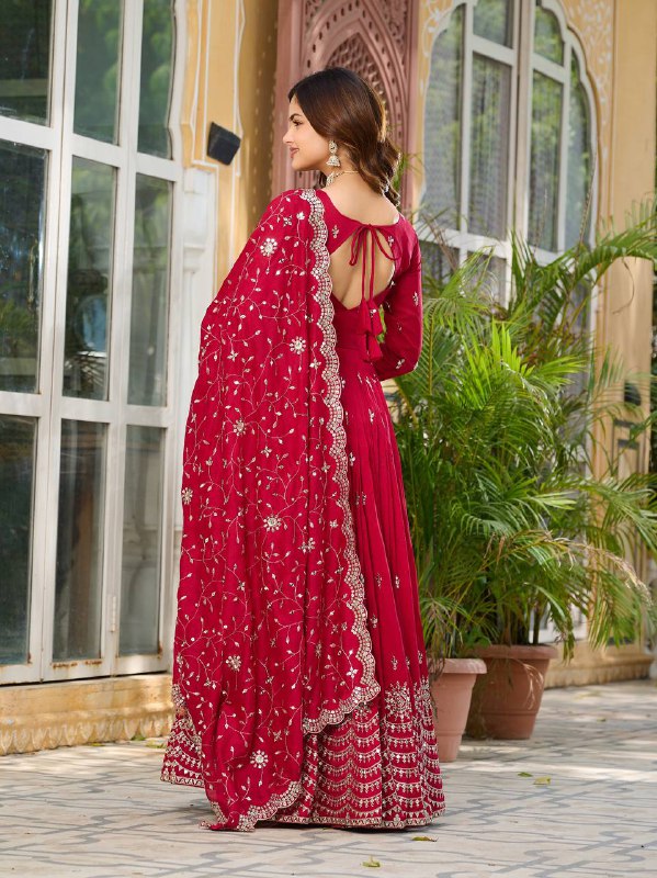 Varnika pure Vichitra silk Anarkali Gown