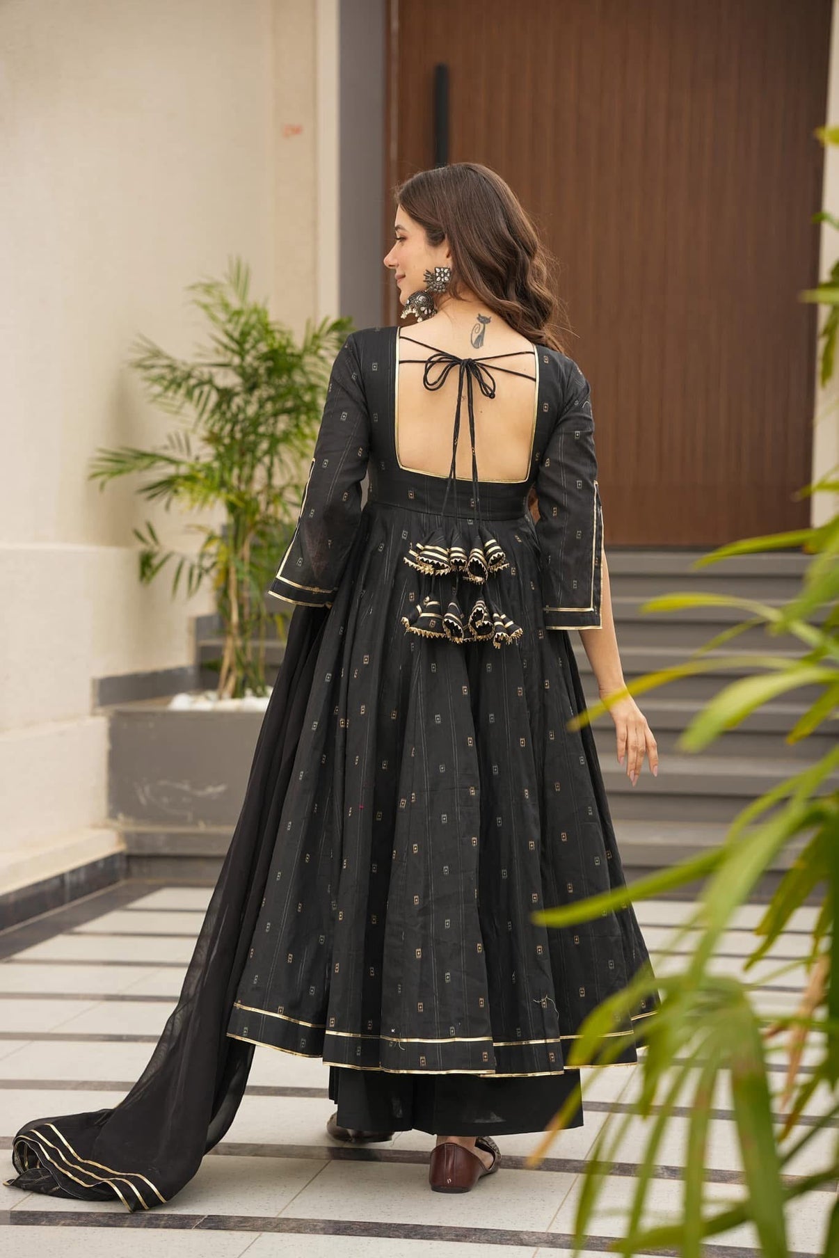 Mystery Black Maslin Suit Set