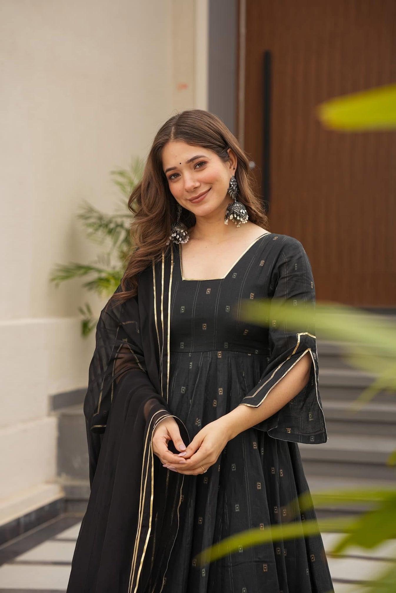 Mystery Black Maslin Suit Set