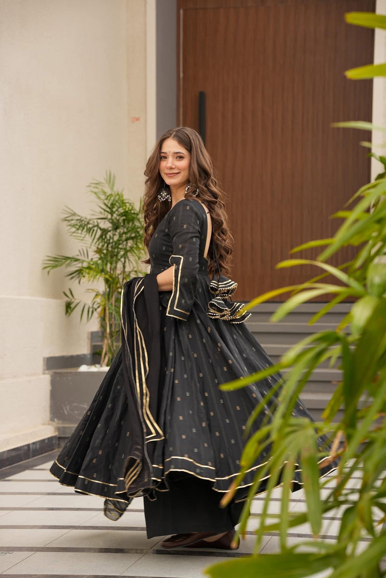 Mystery Black Maslin Suit Set