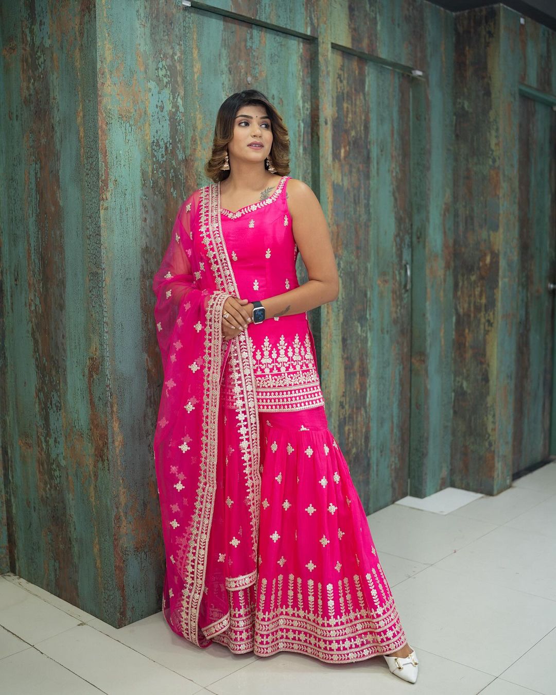 Twirl of Royalty The Allure of Sharara Ensembles Unveiled