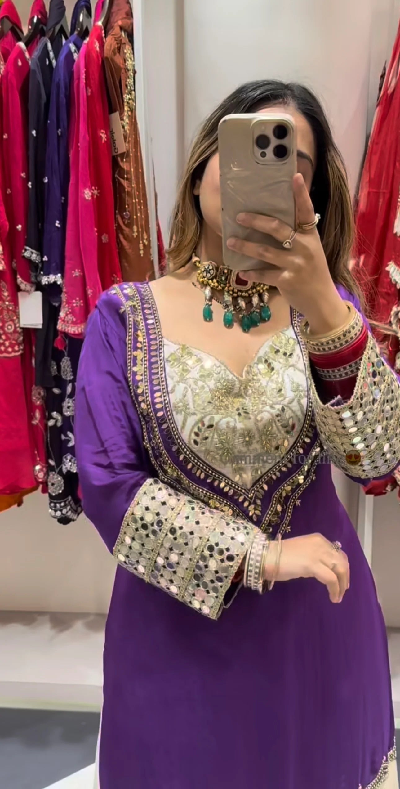 Noor-e-Zari Golden Blush Sharara Suit