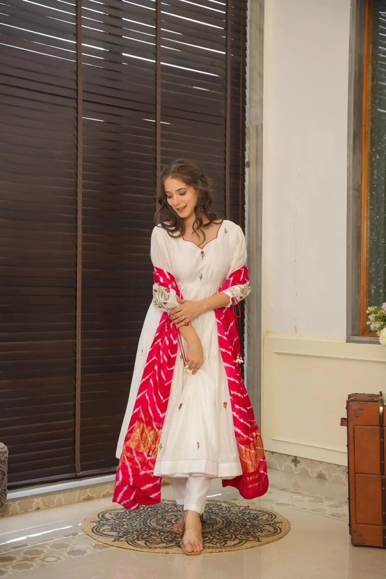 Khushi White Premium Quality Suit Set