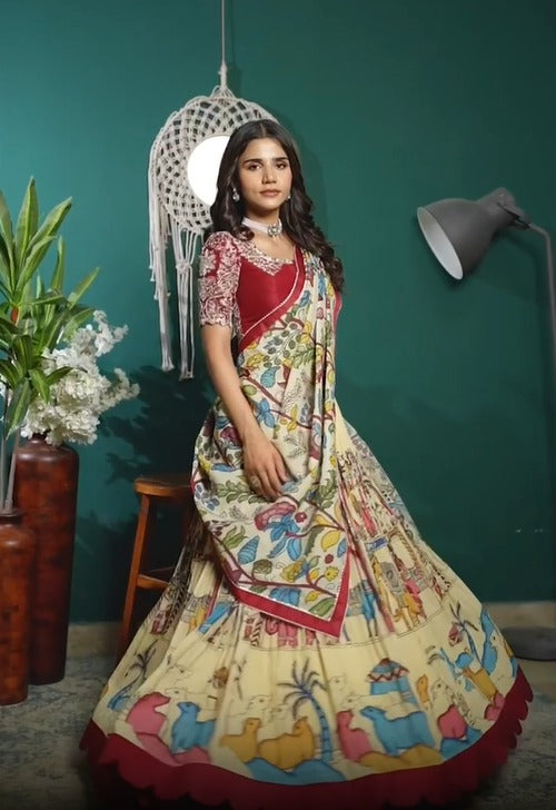 Vihana Designers Kalamkari Lehenga Choli