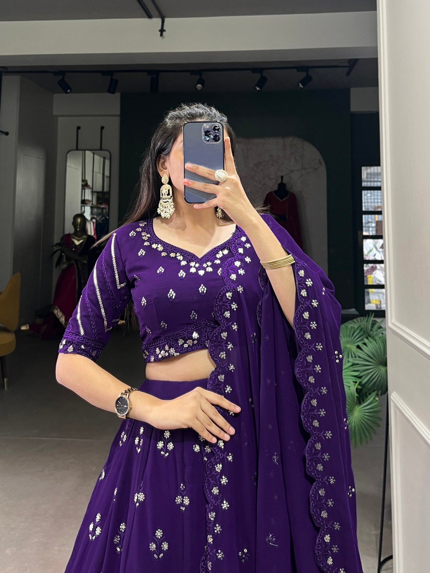 Radiant Couture Purple Designer Lehenga Choli