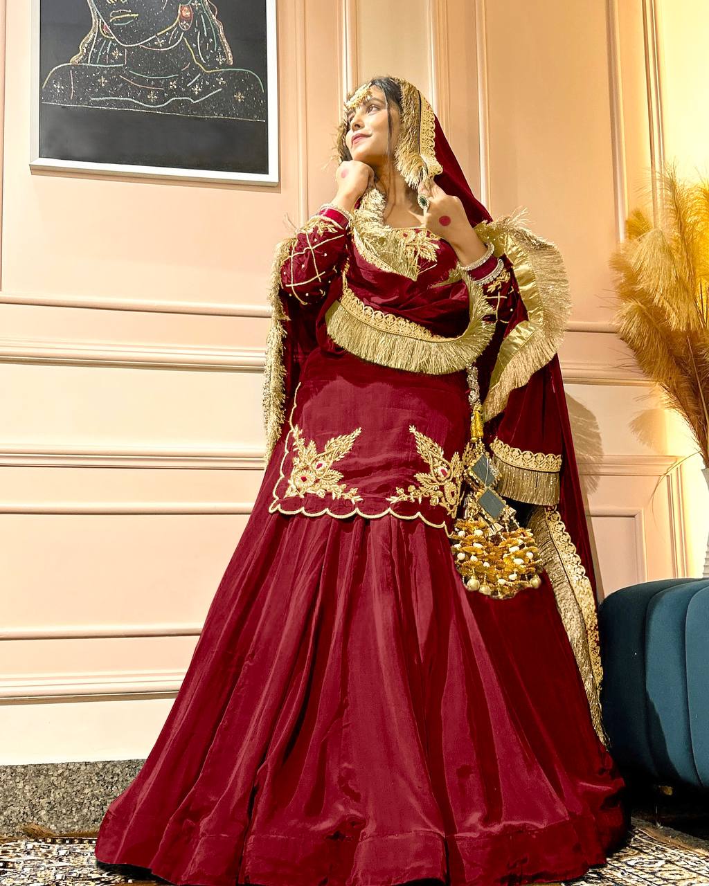 Luxury in Queens Embroidered Set with Dupatta